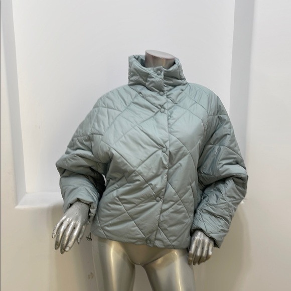 Forever 21 Women Quilted Puffer Jacket in Light Green Size S - Picture 10 of 10